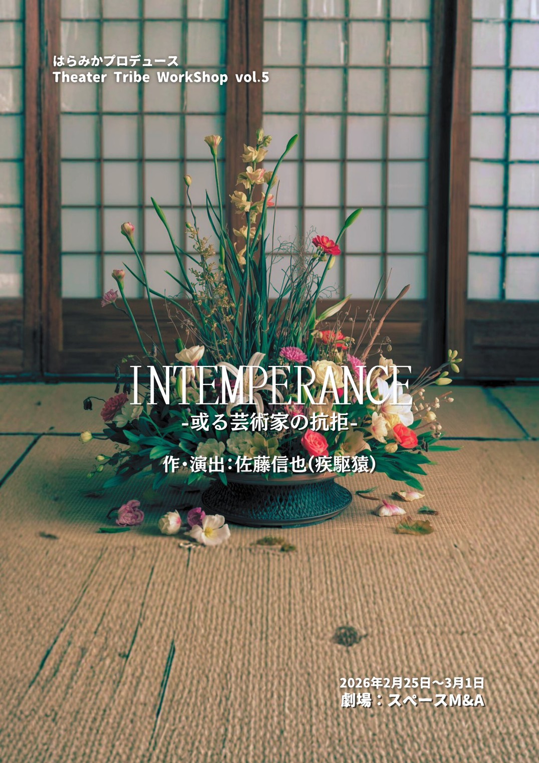 INTEMPERANCE-或る芸術家の抗拒-のフライヤー